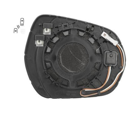 Mirror glass, exterior mirror 1407227 Diederichs