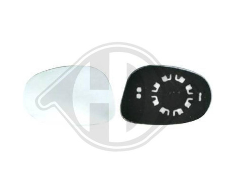 Mirror glass, exterior mirror 1461027 Diederichs, Image 2