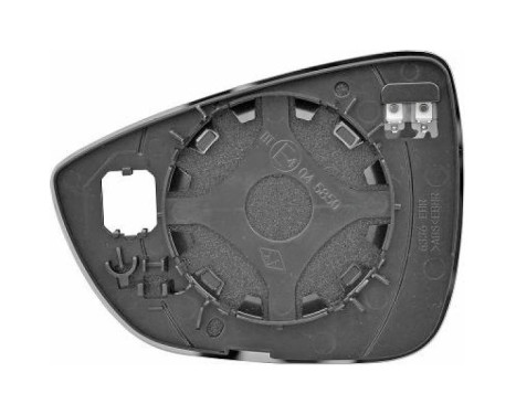 Mirror glass, exterior mirror 1530124 Diederichs