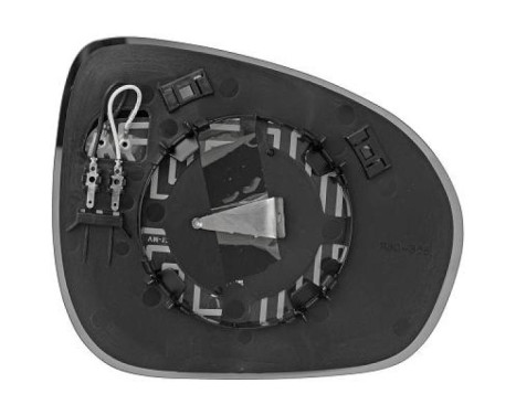 Mirror glass, exterior mirror 3425127 Diederichs