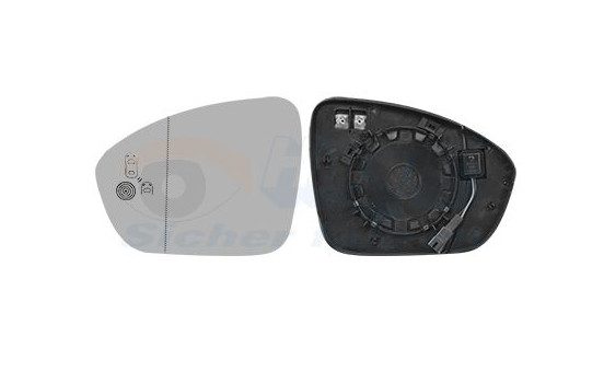Mirror Glass, exterior mirror 4407835 Hagus