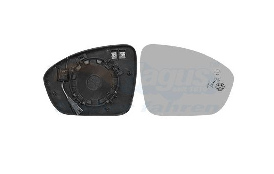 Mirror Glass, exterior mirror 4407836 Hagus
