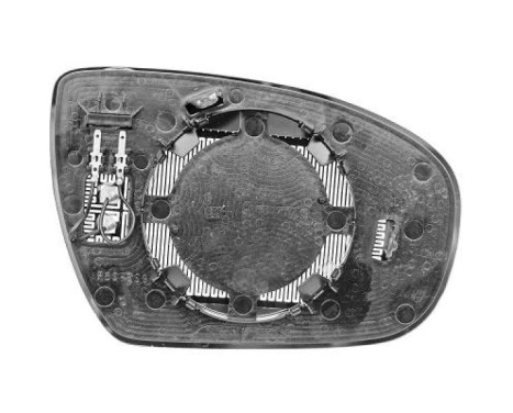 Mirror glass, exterior mirror 6807024 Diederichs