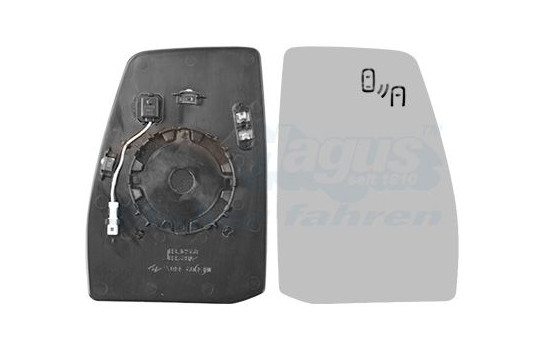 Mirror glass, exterior mirror * HAGUS * 1989836