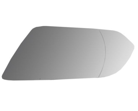 Mirror glass, exterior mirror