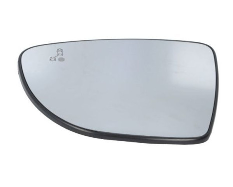 Mirror glass, exterior mirror