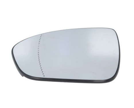 Mirror glass, exterior mirror
