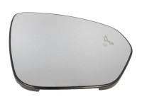 Mirror glass, exterior mirror