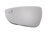 Mirror glass, exterior mirror