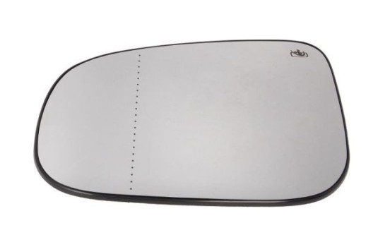 Mirror glass, exterior mirror