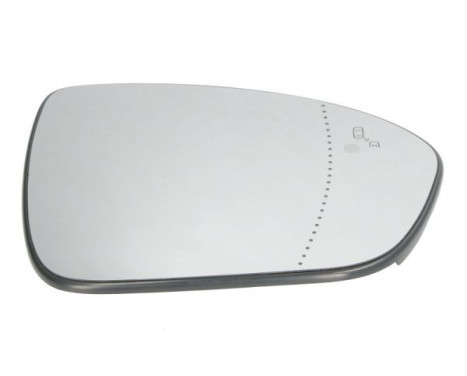 Mirror glass, exterior mirror