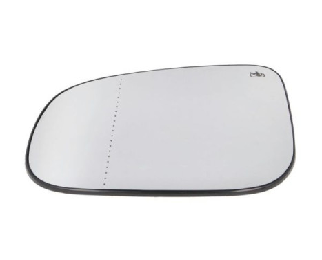 Mirror glass, exterior mirror