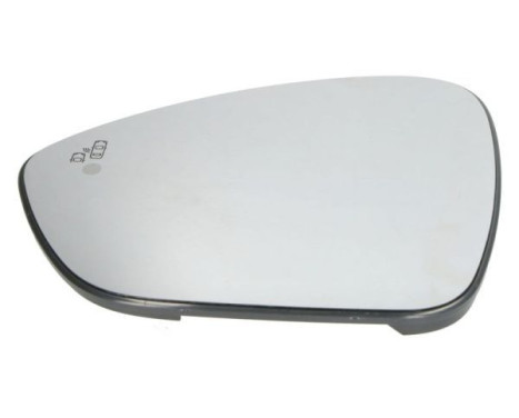 Mirror glass, exterior mirror