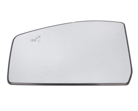 Mirror glass, exterior mirror