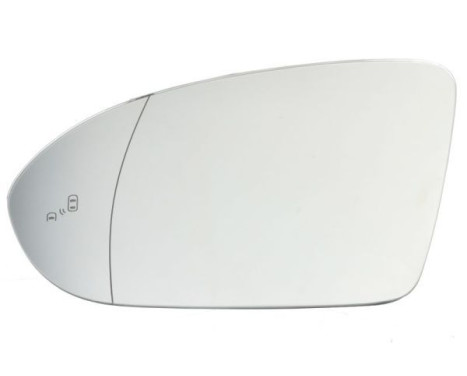 Mirror glass, exterior mirror