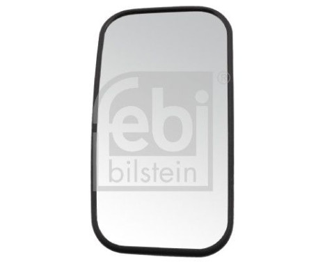 Mirror glass for wide-angle mirror