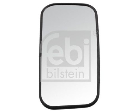 Mirror glass for wide-angle mirror