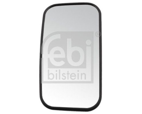 Mirror glass for wide-angle mirror