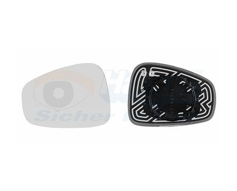 Mirror Glass, outside mirror 0160837 Hagus, Image 2