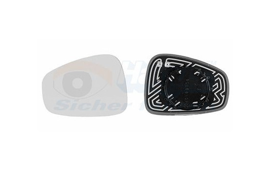 Mirror Glass, outside mirror 0160837 Hagus, Image 2