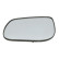Mirror glass, outside mirror