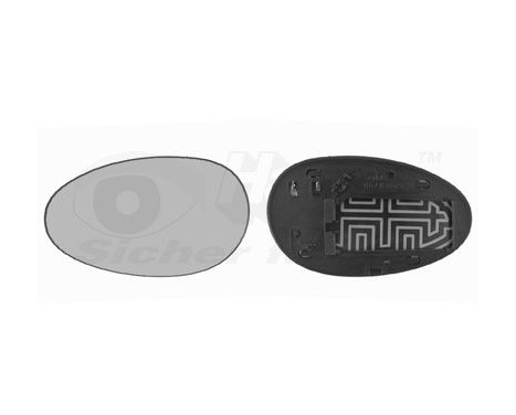 Mirror Glass, Wing Mirror 0211837 Hagus