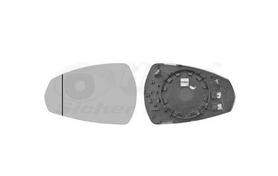 Mirror Glass, Wing Mirror 0335837 Van Wezel