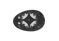 Mirror Glass, Wing Mirror 0506838 Hagus