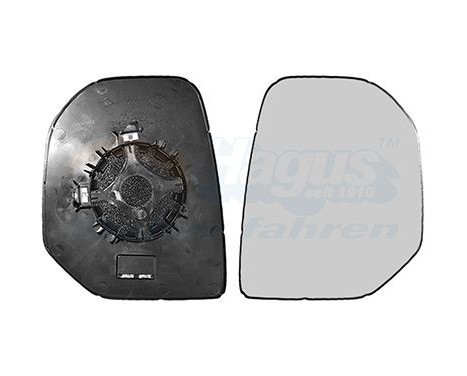 Mirror Glass, Wing Mirror 0905838 Hagus, Image 2