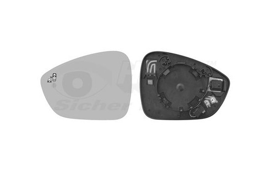 Mirror Glass, Wing Mirror 0979837 Van Wezel