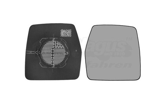 Mirror Glass, Wing Mirror 1610838 Hagus