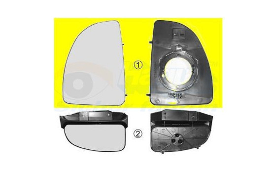 Mirror Glass, Wing Mirror 1747831 Hagus, Image 2