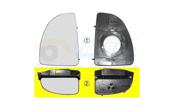 Mirror Glass, Wing Mirror 1747833 Hagus, Image 2