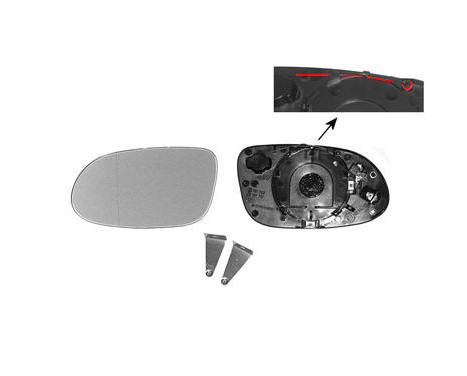 Mirror Glass, Wing Mirror 3014838 Hagus