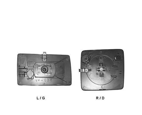 Mirror Glass, Wing Mirror 3024832 Hagus