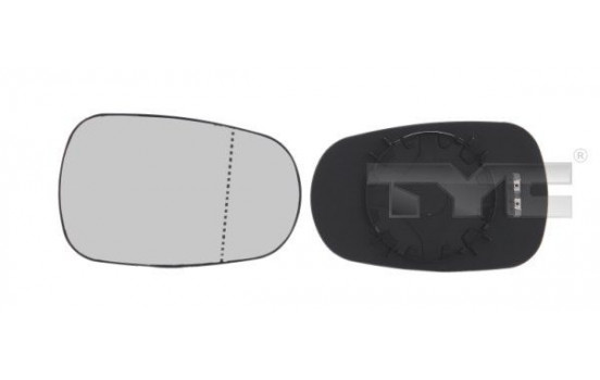 Mirror Glass, Wing Mirror 324-0026-1 TYC