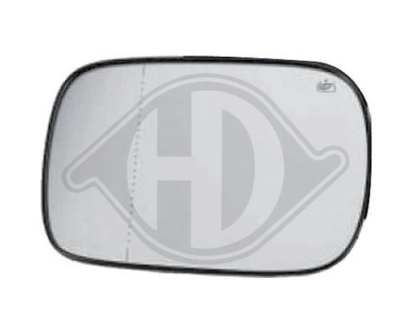 Mirror Glass, Wing Mirror 7685227 Diederichs, Image 2