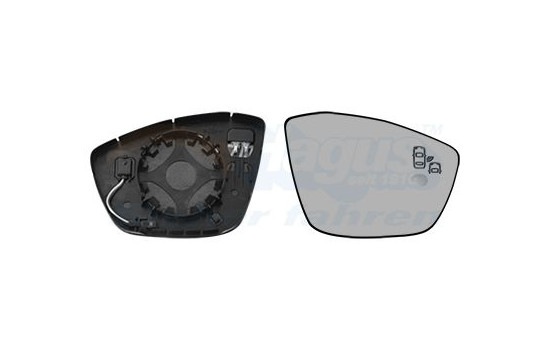 Mirror Glass, Wing Mirror * HAGUS * 0937836