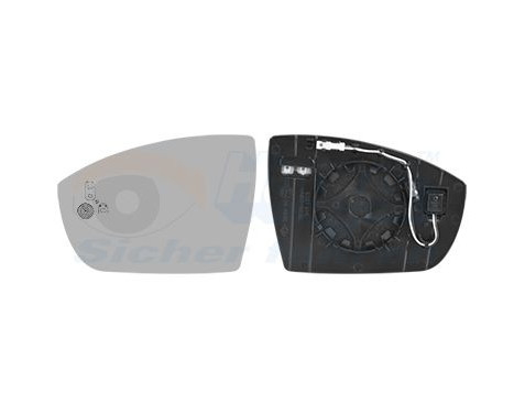 Mirror glass, Wing mirror * HAGUS * 1802835