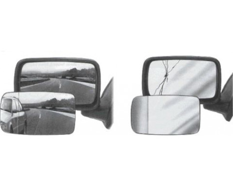 Mirror Glass, Wing Mirror HAGUS 7057, Image 2