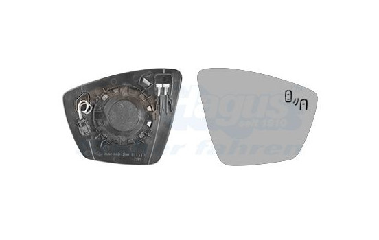 Mirror Glass, Wing Mirror * HAGUS * 7643836