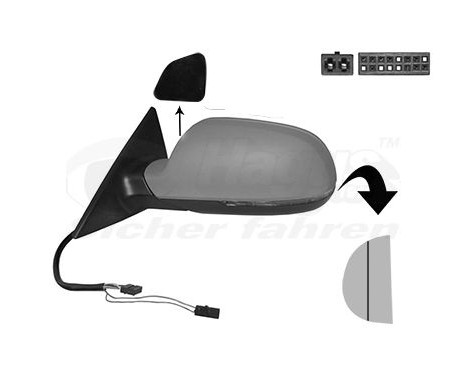 ELECTRIC Outside mirror L 0384827 Hagus