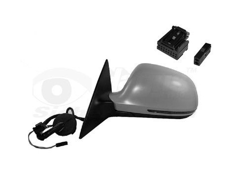 ELECTRIC Outside mirror LEFT A6 from '08 he/fo/me/LAF/pr/16p 0341807 Hagus, Image 2