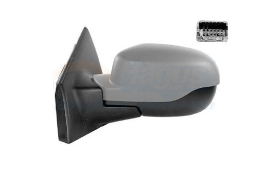 ELECTRIC Outside Mirror LEFT Clio 09- Heated / Primed / 5-Pin 4333817 Hagus, Image 2