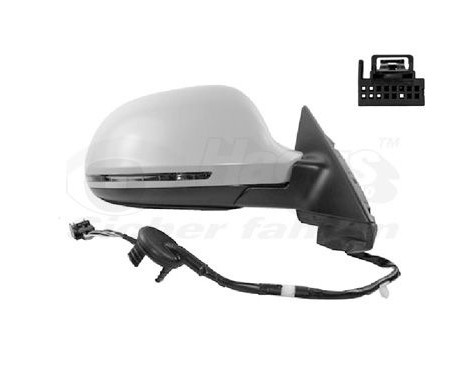 ELECTRIC Outside mirror RIGHT A3.5D from '08 he/wla/fo/pr/10p 0334816 Hagus, Image 2