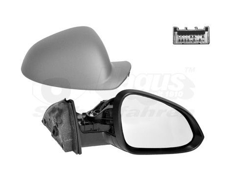 ELECTRIC Outside mirror RIGHT Insignia headlights/foils/prior lights/7pins 3850818 Hagus, Image 2