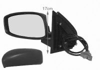 Left electric exterior mirror 3-door, aspherical + temperature sensor 1625817 Hagus