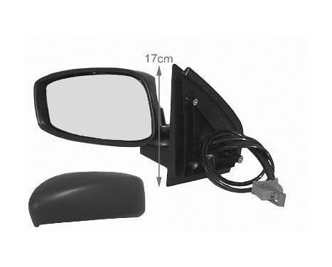 Left electric exterior mirror 3-door, aspherical + temperature sensor 1625817 Hagus