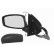 Left electric exterior mirror 3-door, aspherical + temperature sensor 1625817 Hagus