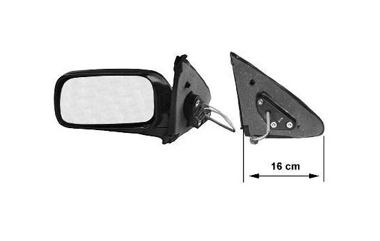 Left electric exterior mirror 4/5 doors 3317815 Hagus